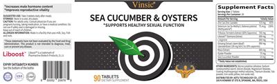 Vinsic Sea Cucumber & Oysters product packaging