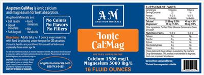 AM Angstrom Minerals Ionic CalMag source label used in the packaging illustration