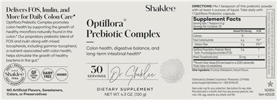Shaklee Optiflora Prebiotic Complex product packaging