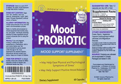 InnovixLabs Mood Probiotic product packaging