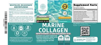 Number One Nutrition Marine Collagen product packaging