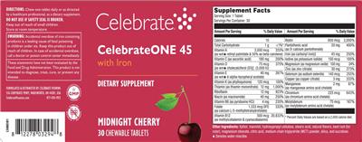 Celebrate CelebrateONE 45 with Iron Midnight Cherry source label used in the packaging illustration