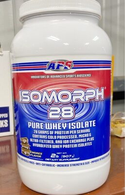 APS Isomorph 28 Smores Flavor source label used in the packaging illustration