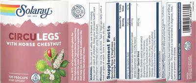 Solaray CircuLegs with Horse Chestnut product packaging