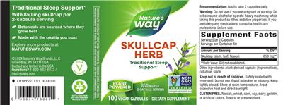 Nature's Way Skullcap Herb product packaging
