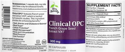 Terry Naturally Clinical OPC 300 mg source label used in the packaging illustration