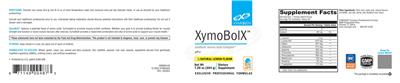 XYMOGEN XymoBolX Natural Lemon Flavor source label used in the packaging illustration