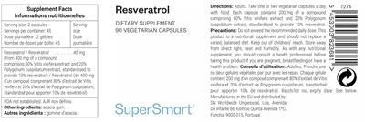 SuperSmart Resveratrol product packaging