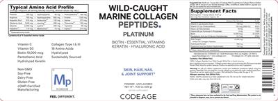 Codeage Wild-Caught Marine Collagen Peptides Unflavored product packaging