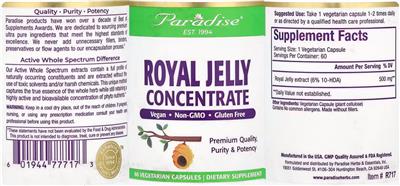 Paradise Royal Jelly product packaging