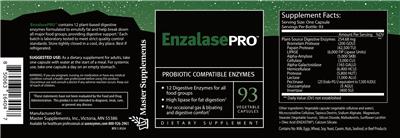 Master Supplements EnzalasePro source label used in the packaging illustration
