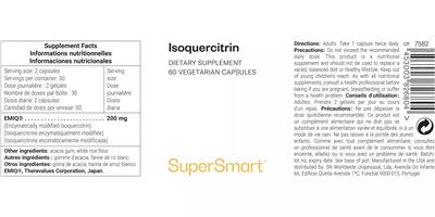 SuperSmart Isoquercitrin product packaging