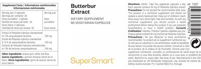SuperSmart Butterbur Extract product packaging