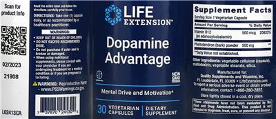 Life Extension Dopamine Advantage product packaging