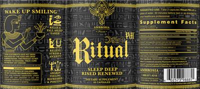 Ambrosia Ritual-PM source label used in the packaging illustration