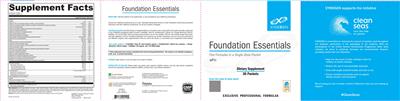XYMOGEN Foundation Essentials source label used in the packaging illustration
