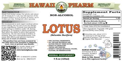 Hawaii Pharm Lotus Non-Alcohol product packaging