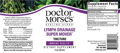 Doctor Morse's Healing Herbs Lymph Drainage Super Mover Tincture product packaging