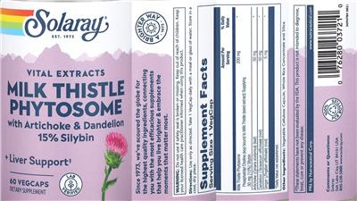 Solaray Milk Thistle Phytosome product packaging