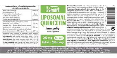SuperSmart Liposomal Quercetin 200 mg product packaging