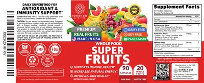 Number One Nutrition Whole Food Super Fruits product packaging