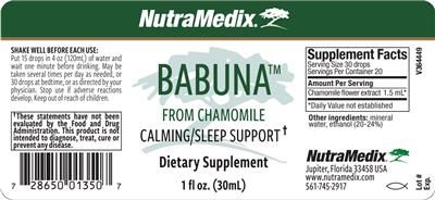 NutraMedix Babuna source label used in the packaging illustration