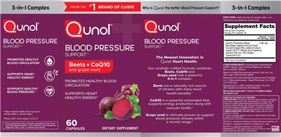 Qunol Blood Pressure Support source label used in the packaging illustration