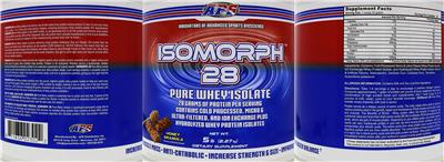 APS Isomorph 28 Honey Granola source label used in the packaging illustration