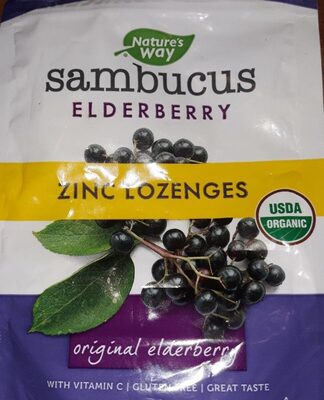 Nature's Way Sambucus Immune Lozenges Elderberry product packaging