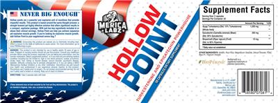 Merica Labz Hollow Point product packaging