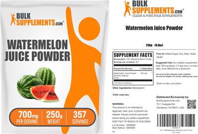 BulkSupplements.com Watermelon Juice Powder 700 mg product packaging