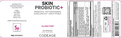 Codeage Skin Probiotic 50 Billion CFU product packaging