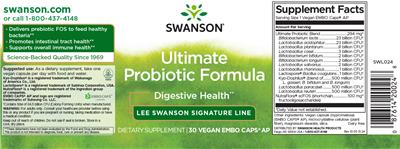 Swanson Ultimate Probiotic Formula source label used in the packaging illustration
