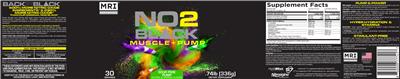 MRI Performance NO2 Black Muscle+Pump Sour Pixie Pump source label used in the packaging illustration