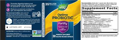 Nature's Way Fortify Optima Probiotic 35 Billion product packaging
