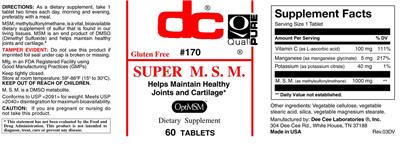 DC Super M.S.M. source label used in the packaging illustration