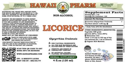 Hawaii Pharm Licorice Non-Alcohol product packaging