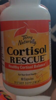 Terry Naturally Cortisol Rescue source label used in the packaging illustration
