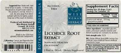 Wise Woman Herbals Licorice Root Exrtact product packaging