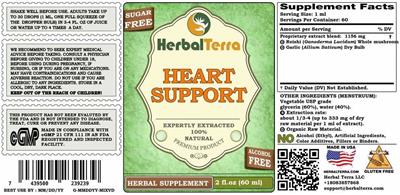 Herbal Terra Heart Support Alcohol Free product packaging