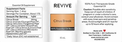Revive Citrus Break source label used in the packaging illustration