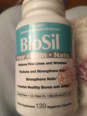 Biosil Collagen Generator source label used in the packaging illustration