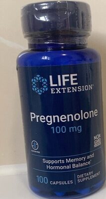 Life Extension Pregnenolone 100 mg product packaging