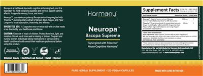 Harmony Nutraceuticals Neuropa source label used in the packaging illustration