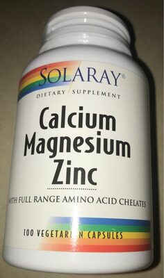 Solaray Calcium Magnesium Zinc product packaging