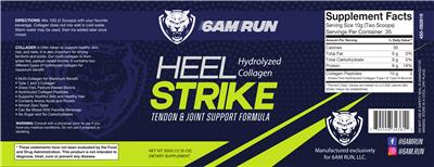6AM Run Heel Strike source label used in the packaging illustration