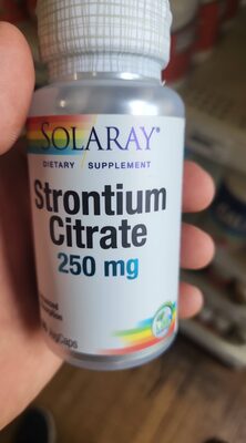 Solaray Strontium Citrate 250 mg product packaging