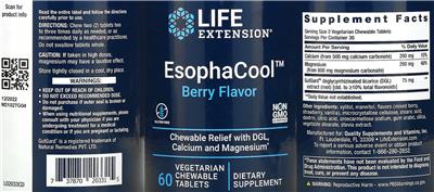 Life Extension EsophaCool Berry Flavor product packaging