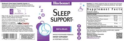 Bluebonnet Sleep Support product packaging