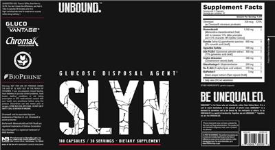 UNBOUND SLYN source label used in the packaging illustration